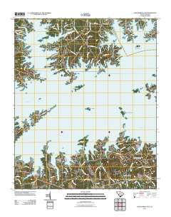 Lake Murray East 2011 topographic map thumbnail