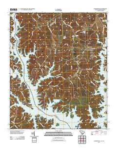Lowndesville 2011 topographic map thumbnail