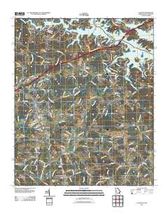 Lavonia 2011 topographic map thumbnail