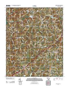 Piercetown 2011 topographic map thumbnail