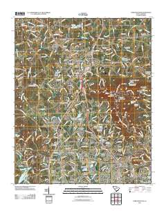 Paris Mountain 2011 topographic map thumbnail