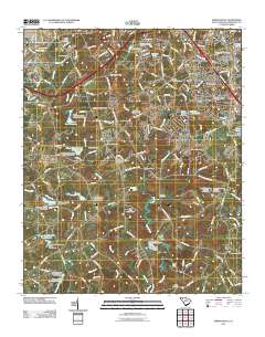 Simpsonville 2011 topographic map thumbnail