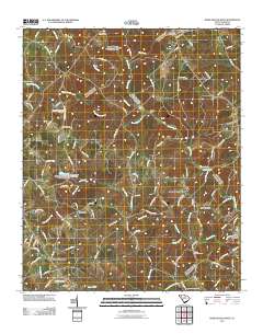 Ware Shoals West 2011 topographic map thumbnail