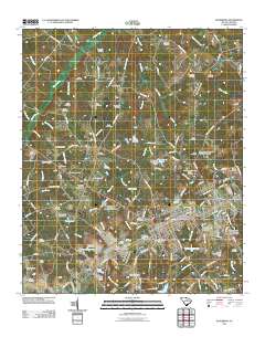 Batesburg 2011 topographic map thumbnail