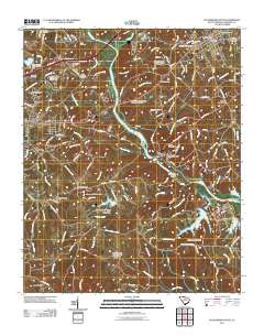 Blacksburg South 2011 topographic map thumbnail