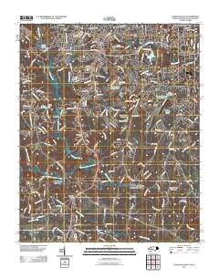 Gastonia South 2011 topographic map thumbnail