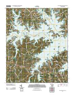 Lake Murray West 2011 topographic map thumbnail