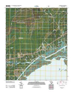 Awendaw 2011 topographic map thumbnail