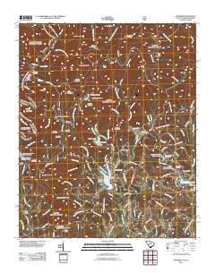 Tamassee 2011 topographic map thumbnail