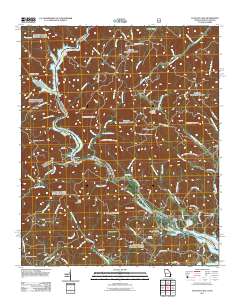 Tugaloo Lake 2011 topographic map thumbnail