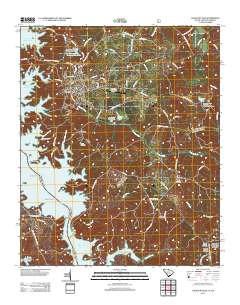 Calhoun Falls 2012 topographic map thumbnail
