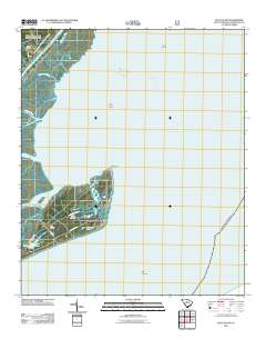 Bull Island 2011 topographic map thumbnail