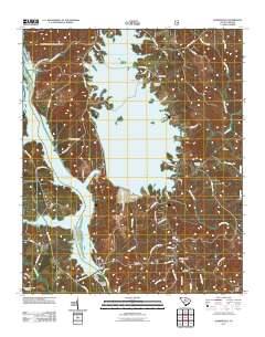 Jenkinsville 2011 topographic map thumbnail