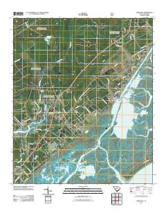 Sewee Bay 2011 topographic map thumbnail