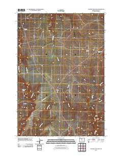Shaniko Junction 2011 topographic map thumbnail
