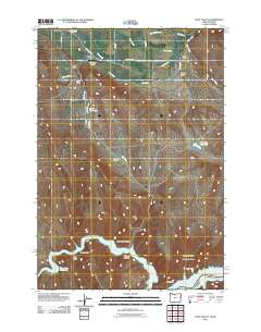 Posy Valley 2011 topographic map thumbnail