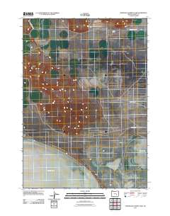 Northeast Harney Lake 2011 topographic map thumbnail