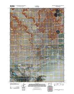 Northwest Harney Lake 2011 topographic map thumbnail
