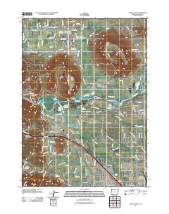 Sams Valley 2011 topographic map thumbnail