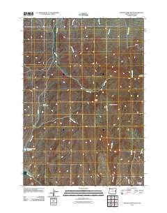 Scratch Post Butte 2011 topographic map thumbnail