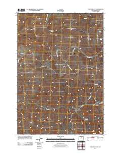 Porcupine Butte 2011 topographic map thumbnail