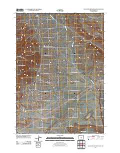 Wagontire Mountain East 2011 topographic map thumbnail