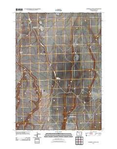 Rawhide Canyon 2011 topographic map preview
