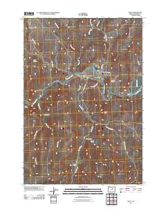 Spray 2011 topographic map thumbnail