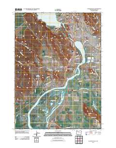 Klamath Falls 2011 topographic map thumbnail