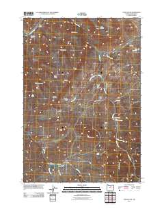 Toney Butte 2011 topographic map thumbnail