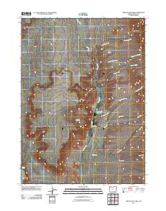 Oregon End Table 2011 topographic map thumbnail