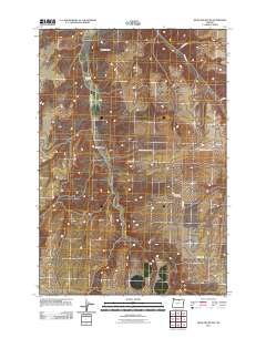 Hickland Butte 2011 topographic map thumbnail