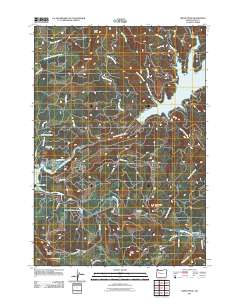 Green Peter 2011 topographic map thumbnail