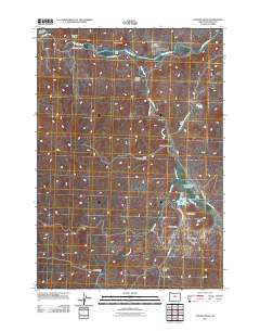 Painted Hills 2011 topographic map thumbnail