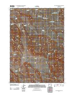 Duck Creek Butte 2011 topographic map thumbnail