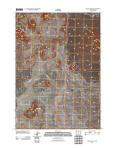Hogback Butte 2011 topographic map thumbnail