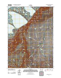 Campbell Lake 2011 topographic map thumbnail