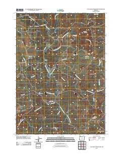 Calf Ranch Mountain 2011 topographic map thumbnail