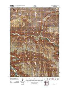 Turner Butte 2011 topographic map thumbnail
