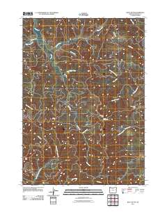 Kelly Butte 2011 topographic map thumbnail