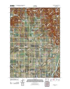 Rickreall 2011 topographic map thumbnail