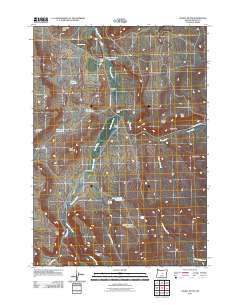 Angell Butte 2011 topographic map thumbnail