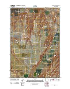 Ward Butte 2011 topographic map thumbnail