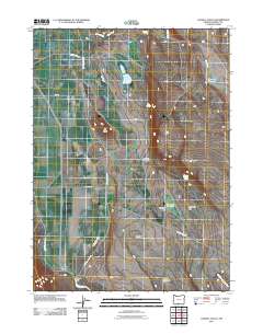 Langell Valley 2011 topographic map thumbnail