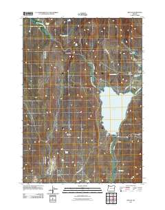 Beulah 2011 topographic map thumbnail