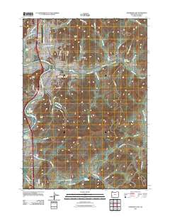 Roseburg East 2011 topographic map thumbnail