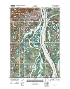 Saint Helens 2011 topographic map thumbnail