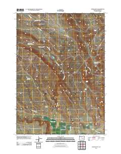 Burns Butte 2011 topographic map thumbnail