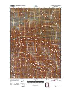 Buttermilk Canyon 2011 topographic map thumbnail