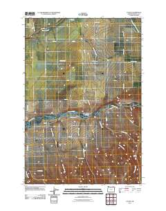 Cayuse 2011 topographic map thumbnail
